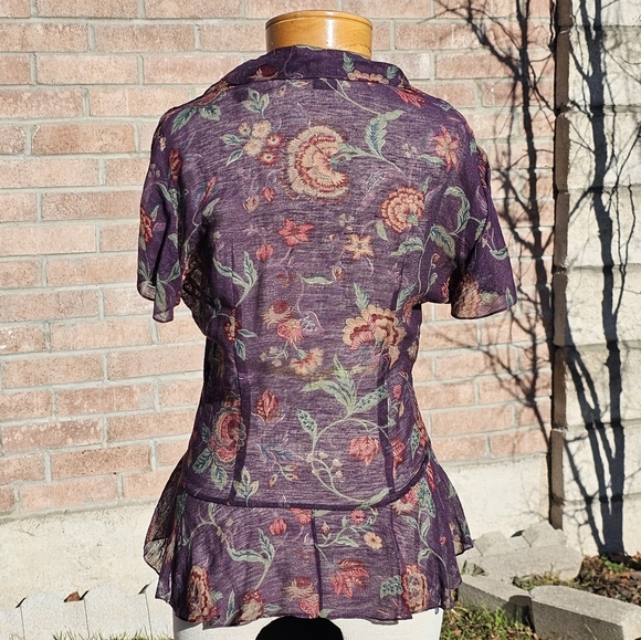 Ralph Lauren black label floral blouse - Picture 2 of 9